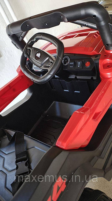 Дитячий електромобіль на акумуляторі QD-V80 електромашинка для дітей з пультом керування червоний Мостиська - фото 8