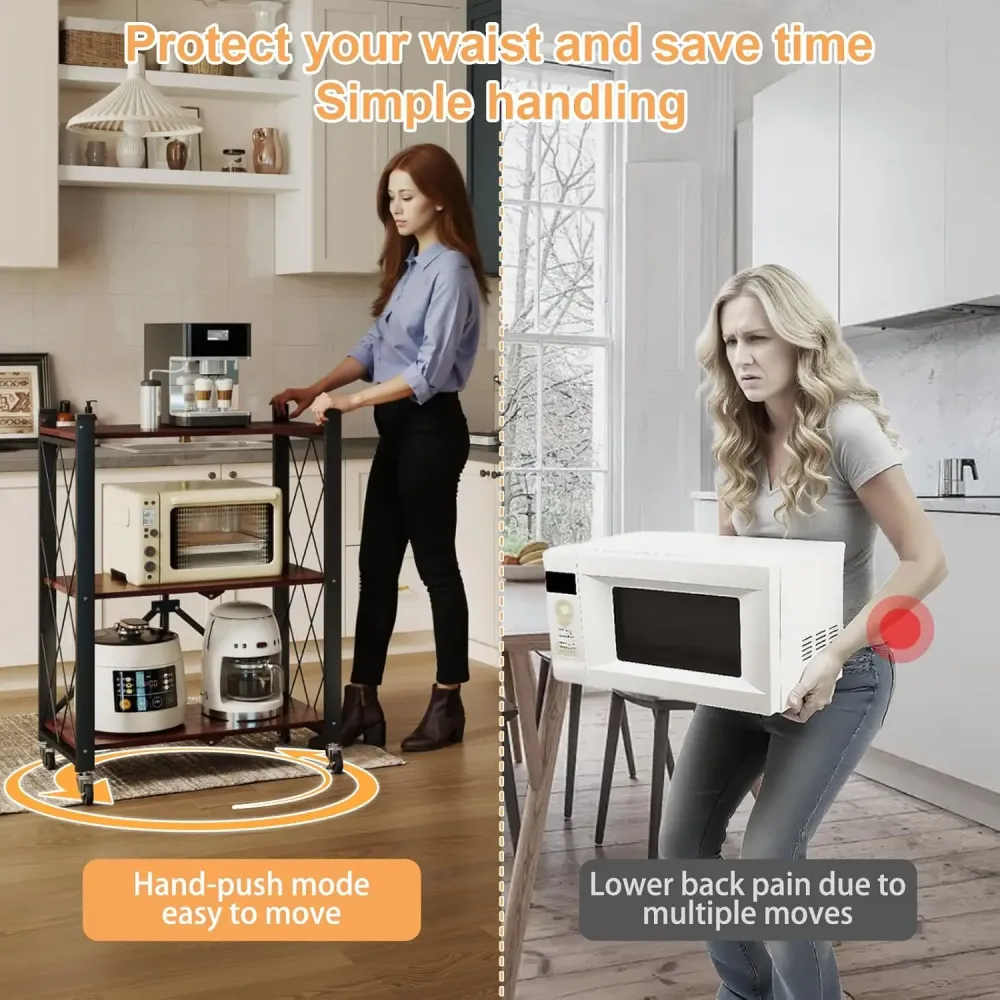 Стеллаж трехъярусный универсальный из нержавеющей стали/ Раскладной органайзер-стеллаж 66x34x88 см Коломия - фото 6