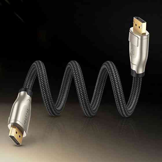 Кабель DisplayPort M - M 2.0 м, V1.4 8K Zinc Alloy Shell DP112 чорний UGREEN Винница