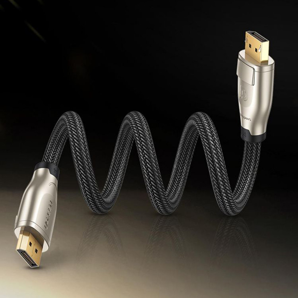 Кабель DisplayPort M - M 2.0 м, V1.4 8K Zinc Alloy Shell DP112 чорний UGREEN Винница - изображение 2