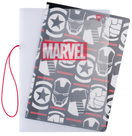 Зошит А4/48 кл. в пластиковій папці з малюнком "MARVEL AVENGERS" YES, шт Київ - фото 1