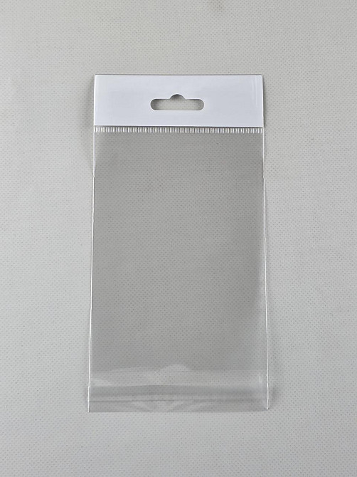 Пакет з европодвесом і липкою стрічкою 10см 13,5 см 25мк (1000 шт) Харків - фото 1