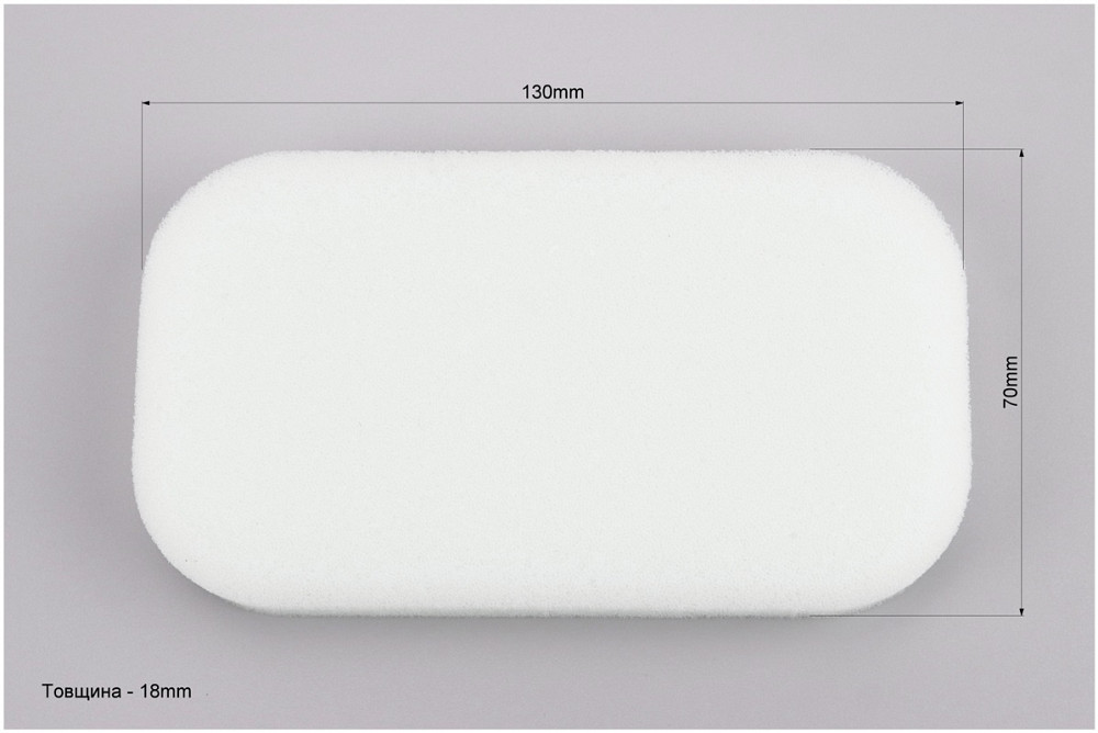 Фільтр повітряний - елемент (поролон 130х70х18mm) для генератора 2-3,5 кВт 168F/170F Київ - фото 2