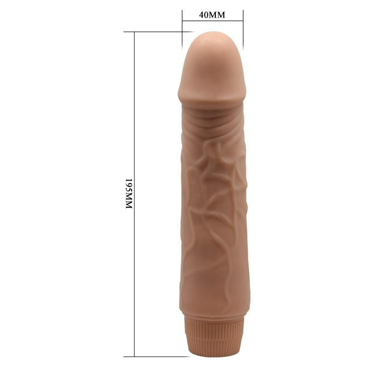 Вибратор реалистичный Barbara Jeff, бежевый, 19.5 см Sex Aura Киев - изображение 3