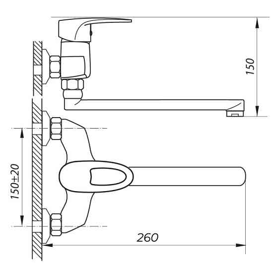 Кухонний змішувач Zerix NST 181 - надійний та стильний ZX2773 Харків