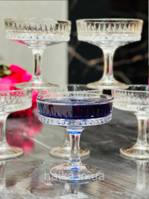 Набір келихів-креманок 6 шт. для мартіні та шампанського"Делайт" 195 мл 102-1705 Київ - фото 1