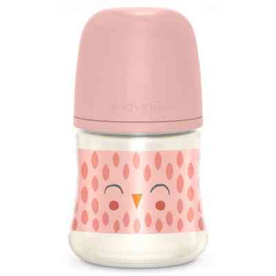 Пляшечка для годування Suavinex Bonhomia, повільний потік, 150 мл, рожева (307831) Вінниця