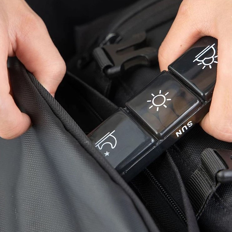 Таблетниця органайзер для зберігання ліків на 7 днів Ruhhy (24287) Black Нововолинськ - фото 10