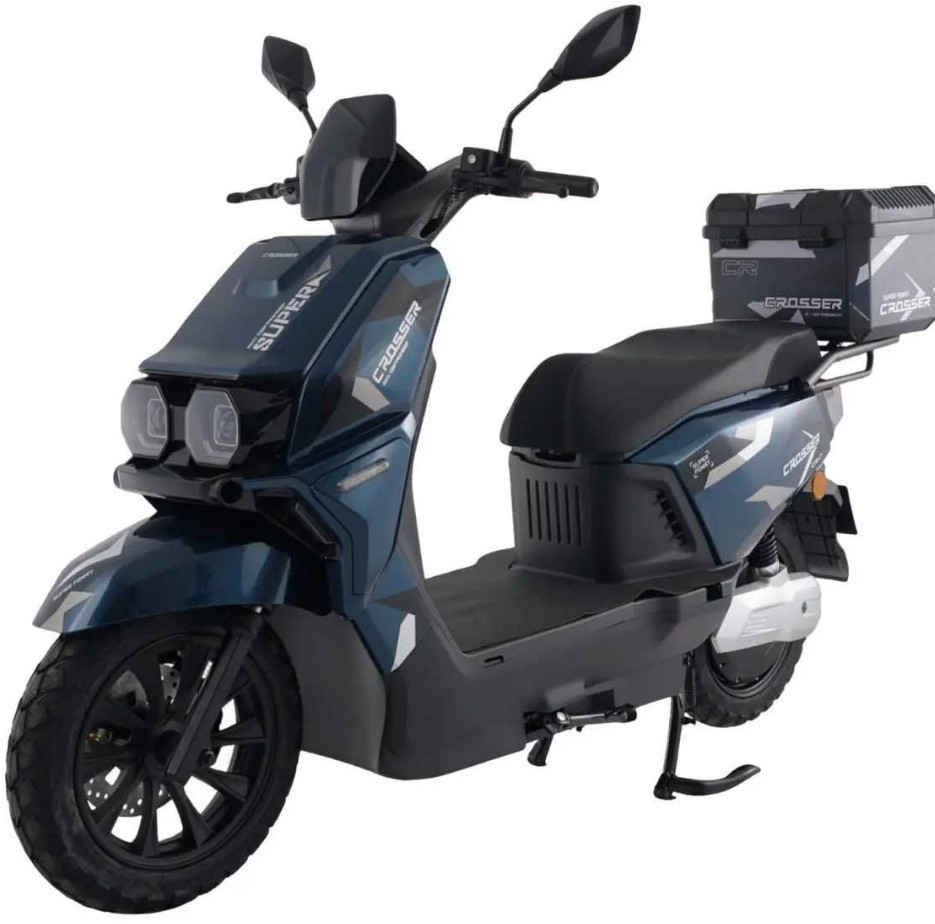 ХИТ! Электроскутер Crosser CR-17 на моторе 2500W акб 35Ah - Синий. Харьков - изображение 1