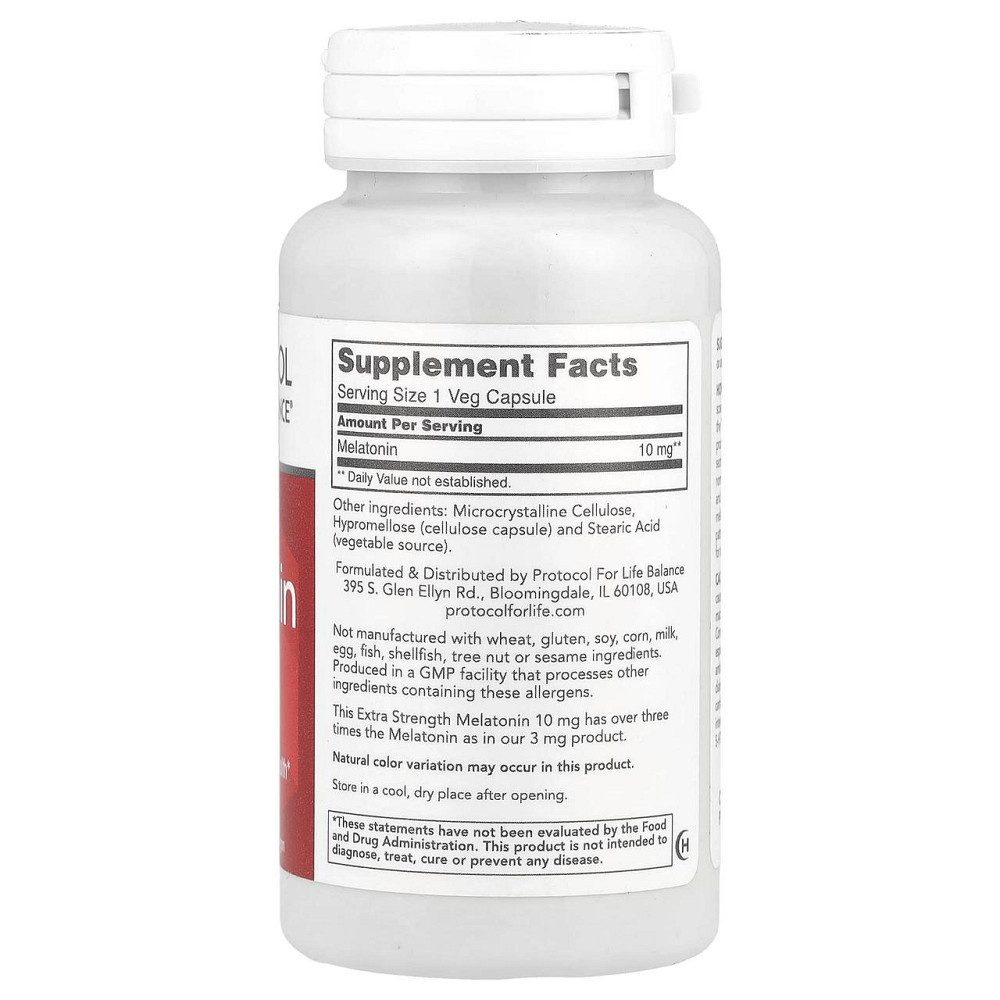 Мелатонін Protocol for Life Balance Melatonin 10 мг 100 рос капс Київ - фото 2