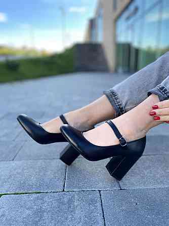 Nivelle Туфлі жіночі NIVELLE чорні натуральна шкіра каблук 8 см (1765/8029-8052) Коломыя