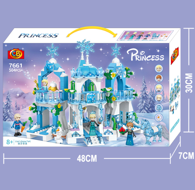 Великий дитячий конструктор Холодне Серце Принцеса Frozen Lisa 7661 крижаний замок Лего Ельза для дівчаток ( 23488 ) Харків - фото 7
