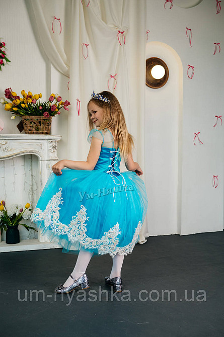 Детское нарядное красное платье 3Д-Кружево 116-134 Кривой Рог - изображение 3