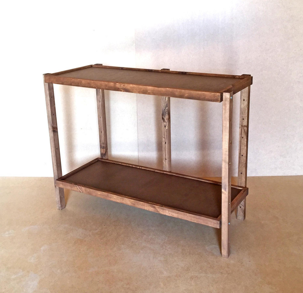 Етажерка розбірна "Честер" 2 полиці 40х100х80 капучино Миколаїв - фото 1