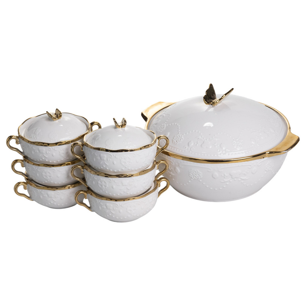 Суповий сервіз на 6 осіб з бульонницями та тарілками Київ - фото 6