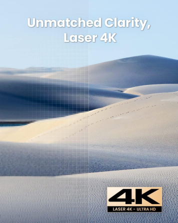 Лазерный проектор Anker Nebula Cosmos Laser 4K: Android TV 10.0, 2400 ISO lm, автофокус, IEA, Dolby Audio, Space Grey Киев