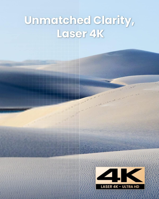 Лазерный проектор Anker Nebula Cosmos Laser 4K: Android TV 10.0, 2400 ISO lm, автофокус, IEA, Dolby Audio, Space Grey Киев - изображение 3
