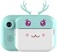 Розовый Детский фотоаппарат C11 с экраном моментальной печати фото "Рожки" Коломыя