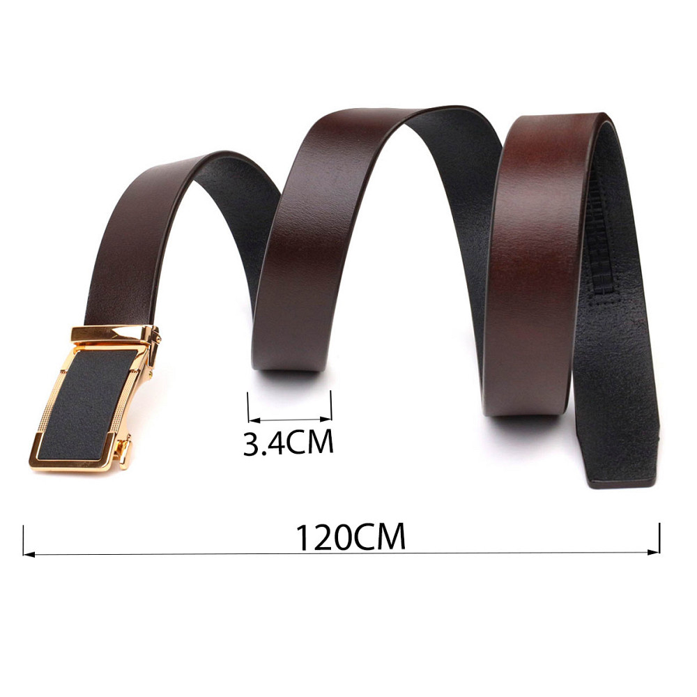 Брючний чоловічий ремінь із натуральної шкіри 21476 Vintage Коричневий Київ - фото 3