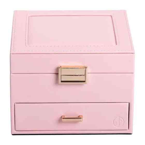 Скринька для прикрас з еко шкіри 2 яруси органайзер для ювелірних виробів HP-5-2P Київ