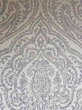 Текстильні шпалери на флізеліновій основі Cador Rasch Textil 086743 вензелі оливковий чорний з бронзою Київ