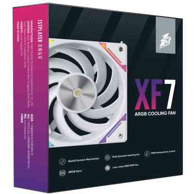 Кулер до корпусу 1stPlayer XF7 White (XF7-WH-1IN1) Вінниця