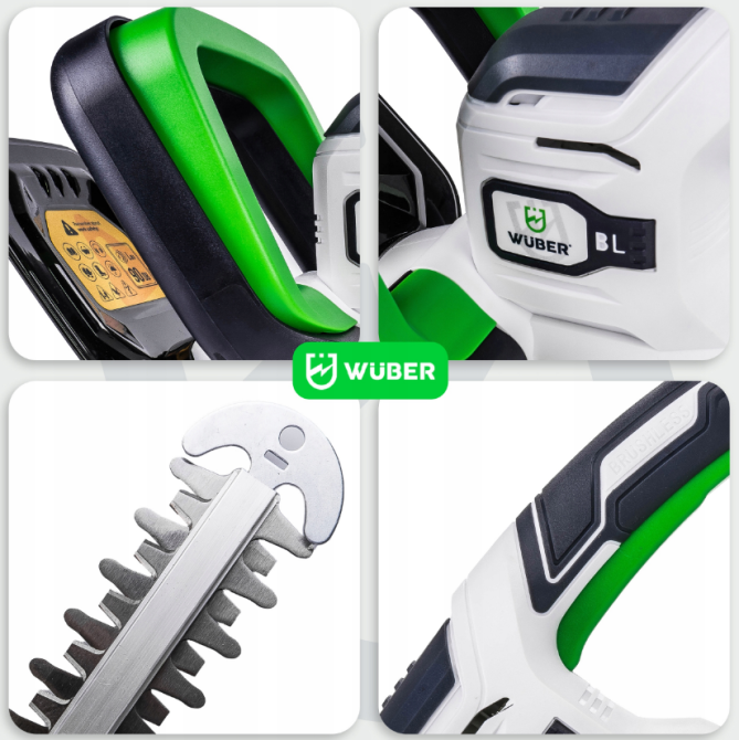 Кущоріз акумуляторний 51см + акумулятор 20В 2А·год Wuber (Польща) Київ - фото 8