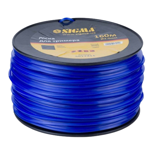 Ліска для тримера d3,0мм 160м зріз/квадрат SIGMA Житомир - фото 1