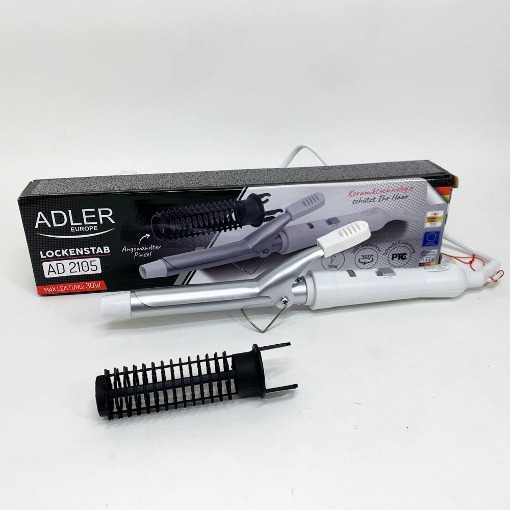 Щипцы для завивки и объема Adler AD 2105 20Вт, Утюжок для завивки волос Прибор волос VN-44 Львов - изображение 2