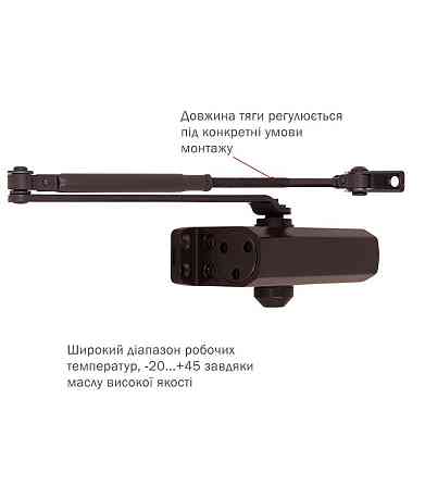 Дотягувач дверей RYOBI 9903 dark bronze 65 кг Київ