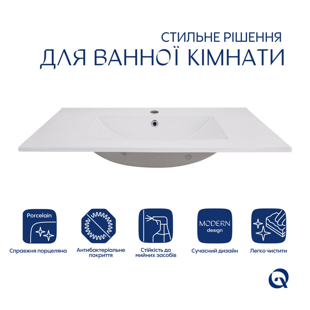 Раковина Qtap Albatross 820х460х180 White QT01113080CW1 Київ - фото 3