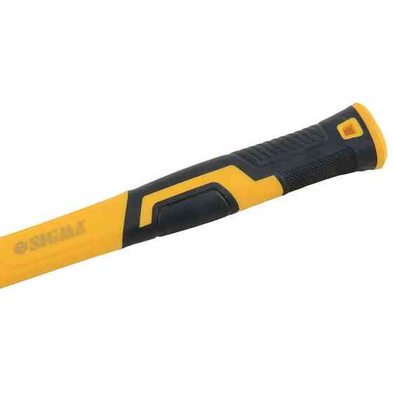 Киянка гумова чорна 340 г фібергласова ручка SIGMA (4317351) Київ
