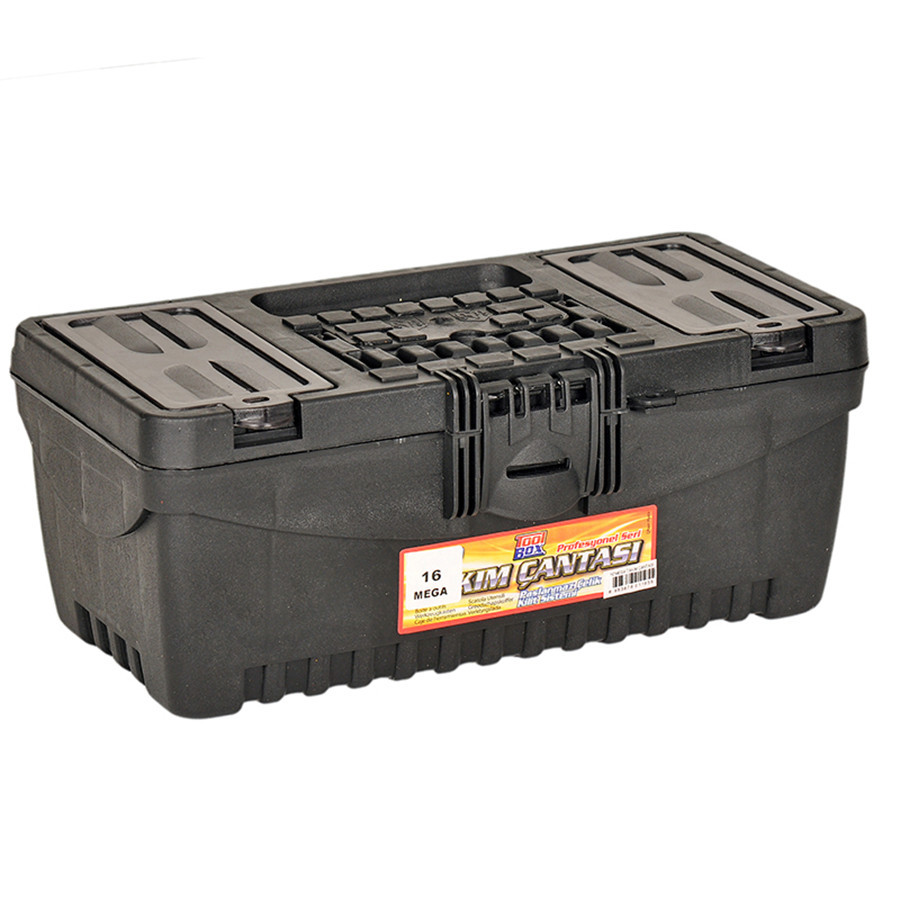 Ящик для інструменту Mega 16" 400x225x165мм, чорний Вінниця - фото 1