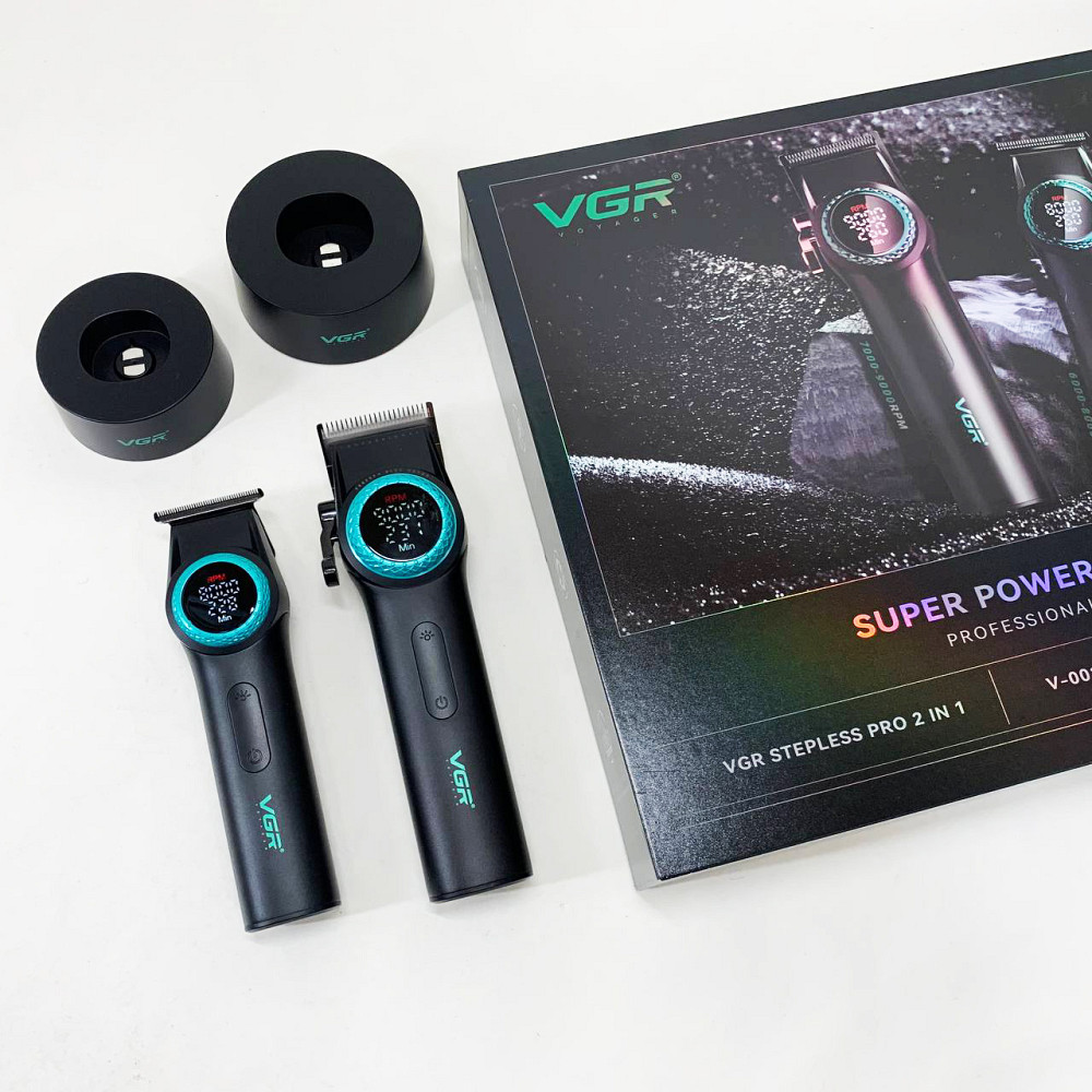 Професійна акумуляторна машинка Акумулятор VGR, Універсальні машинки для стрижки волосся RK-85 Львів - фото 18