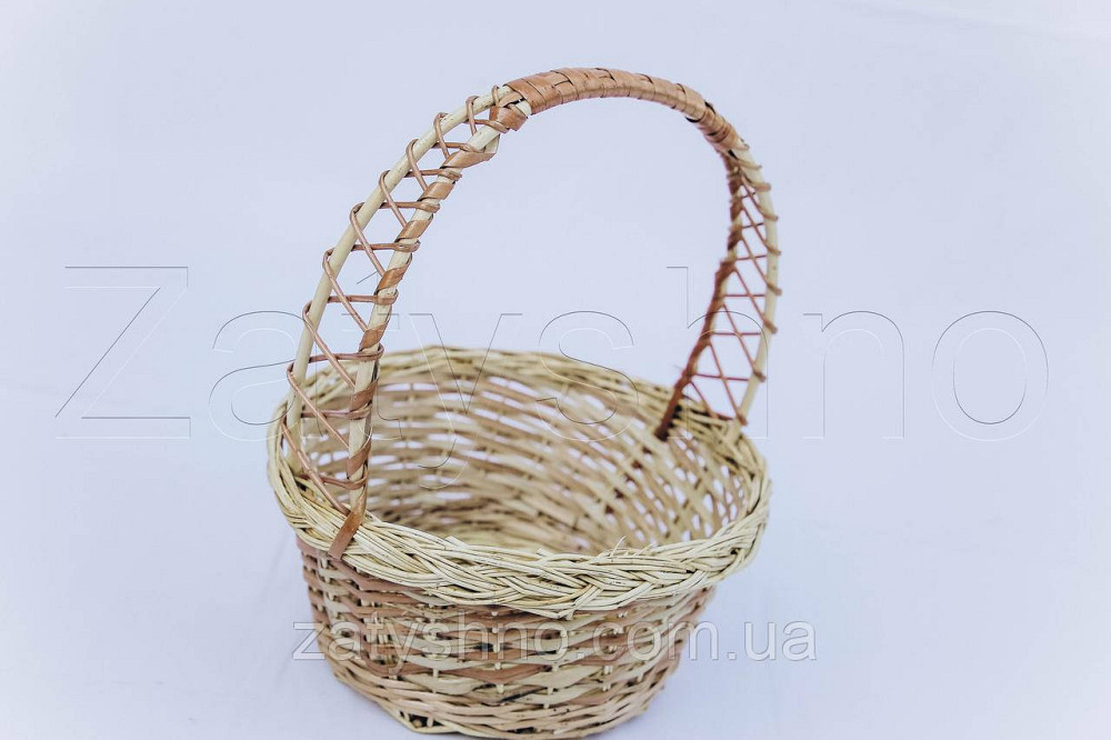 Пасхальная корзина из лозы | пасхальний кошик | плетёная корзина для пасхи с лозы Киев - изображение 4