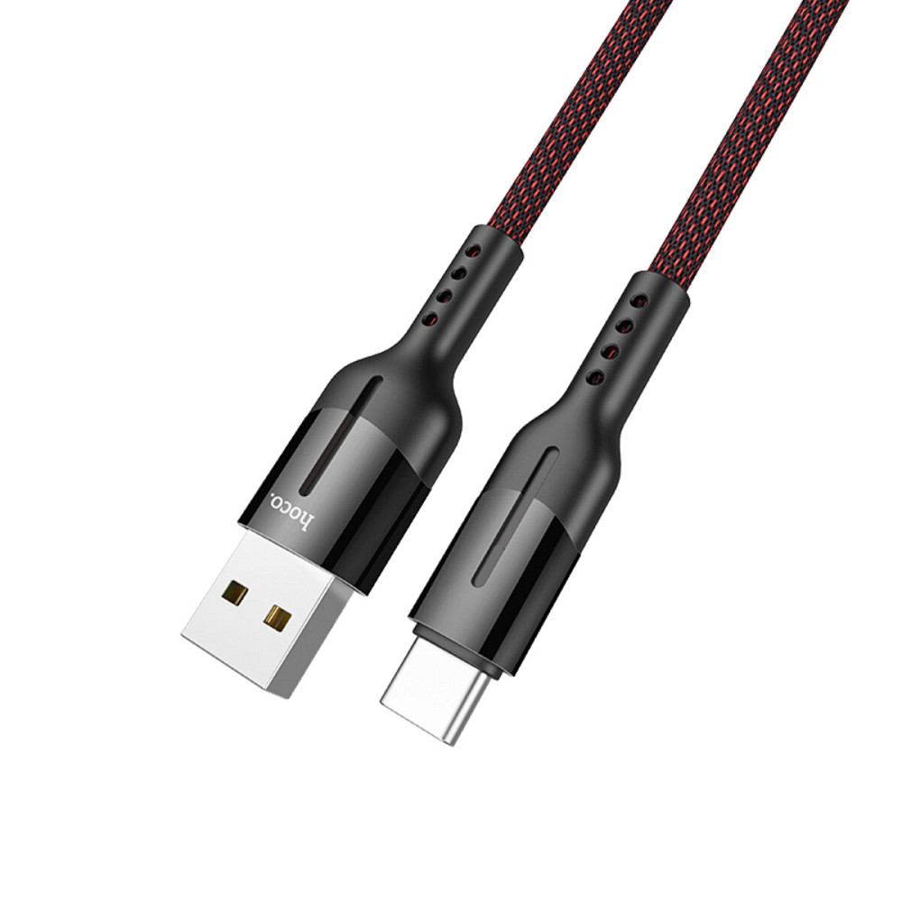 Кабель HOCO U68 Type-C 5A Gusto flash charging data cable Black Київ - фото 3