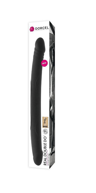 Фаллоимитатор двусторонний Dorcel Real Double Do Black, диаметр 4см, длина 42см Sex Aura Киев - изображение 3