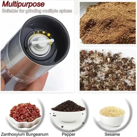 Двойная мельница для специй / Измельчитель механический 2 в 1 для соли, перца и специй Коломия