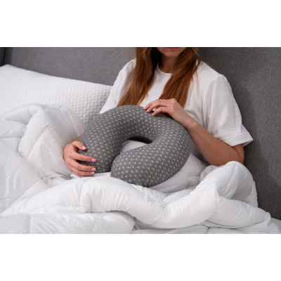 Подушка Ardesto ортопедична Sleepwell Travel, для шиї, піна меморі 34х29х10см сірий (ART3429NEP) Вінниця - фото 8