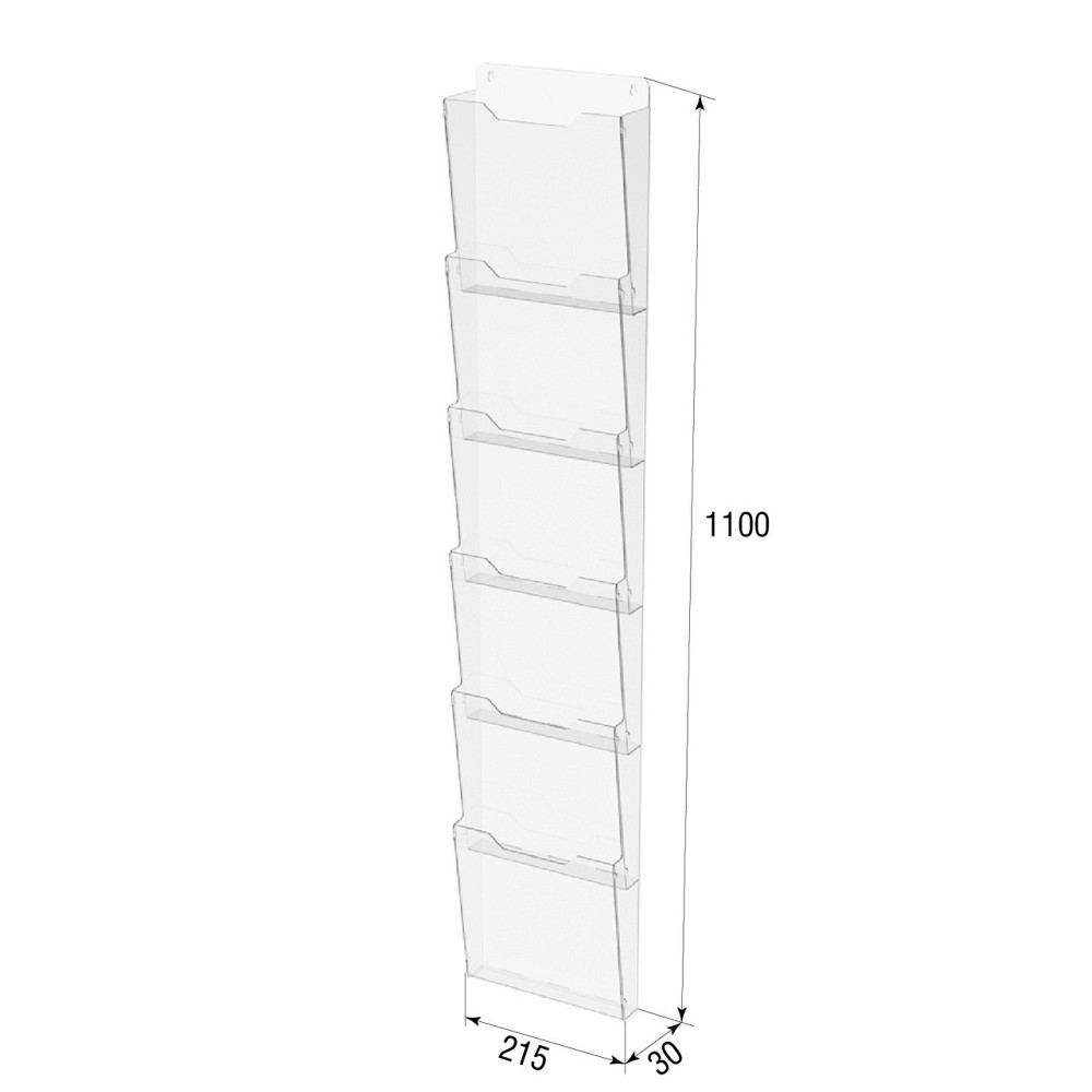 Кишеня буклетниця EKOSTAR А4 вертикальний 6 кишень Київ - фото 3