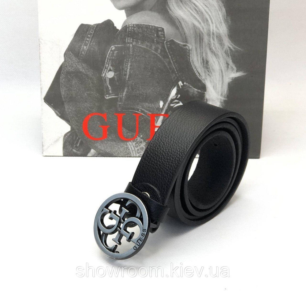 Женский кожаный ремень (4001) grey 3 см Киев - изображение 6