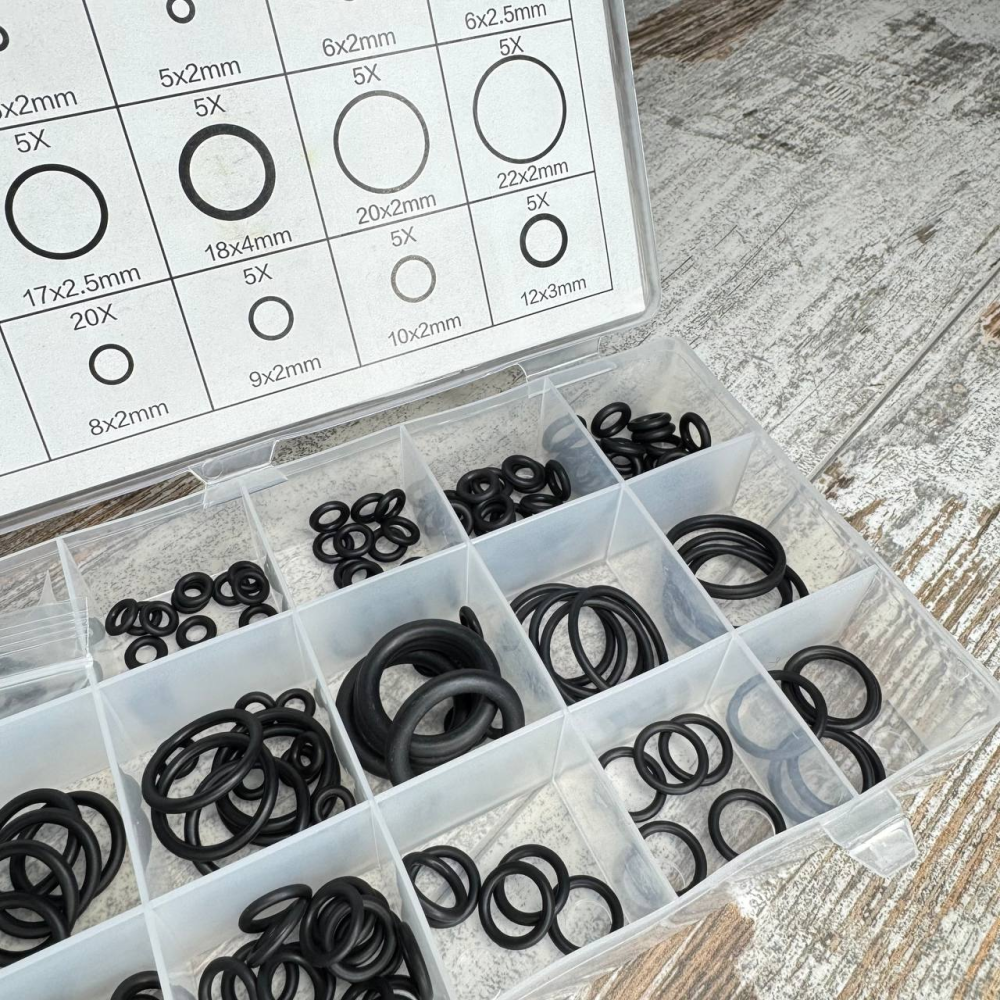 Набор уплотнительных колец 225шт для автокондиционеров и ремонта О-ринги 3-22мм в органайзере Киев - изображение 5