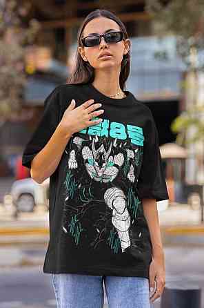 Футболка аниме Каиджу Но Мина Схиро оверсайз (S/M/L) Черний AnimeJ1010 Днепр