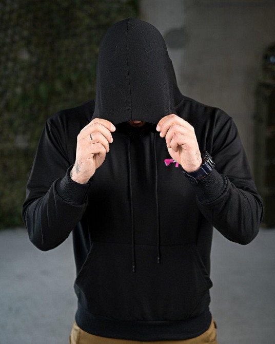 Милитари худи color black ПП7876 Одеса - фото 5