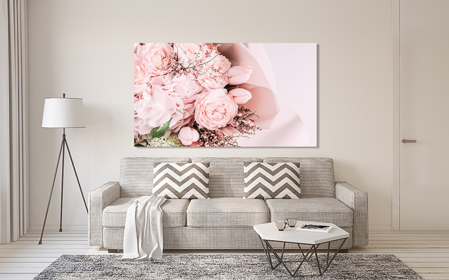 Картина полотно у вітальню / спальню    Ніжні квіти   MLP_296 ( 60х30см ) 50x100 см Київ - фото 2