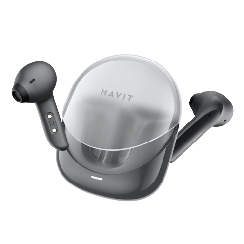 Навушники бездротові HV-TW974 Modern чорний Житомир - изображение 1