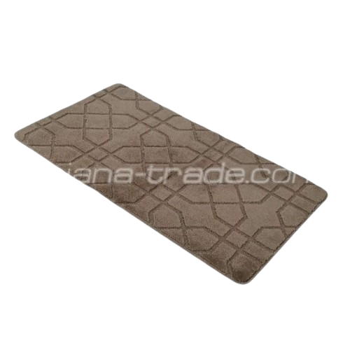 Набір килимків для ванної 2шт 60*100см+50*60см U-виріз Геометрія Standard бежевий поліпропілен Дариана Житомир - фото 6