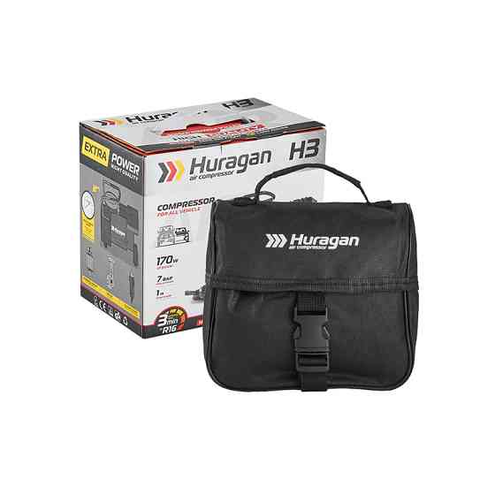 Компресор автомобільний Huragan 12В 7Атм 37л/хв (H0300) Львів