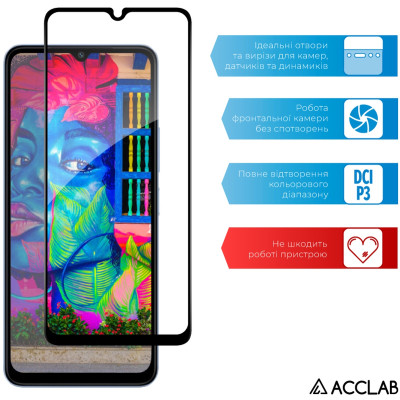Стекло защитное ACCLAB Full Glue Xiaomi Redmi A3 Black (1283126591327) Винница - изображение 5