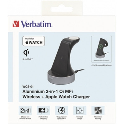 Зарядное устройство Verbatim 2in1 Apple Watch and iPhone Charging Stand (49555) Винница - изображение 5